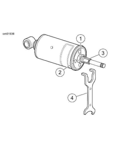 Llave para regulación de los amortiguadores 