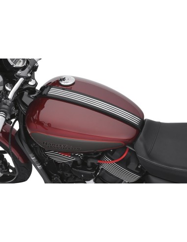 EMBELLECEDOR TANQUE DE COMBUSTIBLE  - NEGRO BRILLANTE MECANIZADO HARLEY DAVIDSON