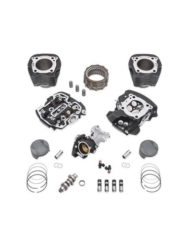 Kit Screamin' Eagle® Milwaukee-Eight® Stage IV, 107 a 114 CI - refrigeración por aire/aceite, negro - realzado