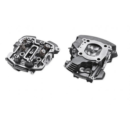 SCREAMIN’ EAGLE® MILWAUKEE-EIGHT® ENGINE CNC PORTED CYLINDER HEADS - TWIN-COOLED™ – BLACK HIGHLIGHTED