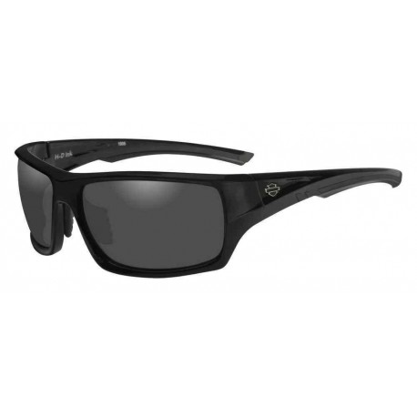 GAFAS DE SOL H-D INK BAR & SHIELD, GRAY LENS/BLACK FRAME