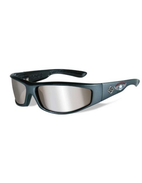 H-D MEN'S REVOLVER WILLIE G. SKULL SUNGLASSES, WILEY-X GRAY