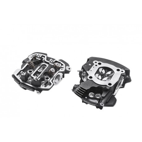 SCREAMIN’ EAGLE® MILWAUKEE-EIGHT® ENGINE CNC PORTED CYLINDER HEADS - TWIN-COOLED™ – BLACK HIGHLIGHTED