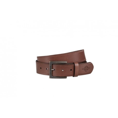 HARLEY DAVIDSON DEBOSSED LEATHER BELT