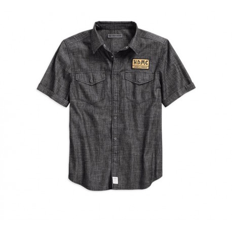 HARLEY DAVIDSON SHORT SLEEVE DENIM SHIRT