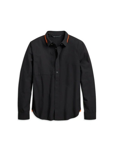 HARLEY-DAVIDSON® MEN'S HIDDEN BUTTON SHIRT - SLIM FIT