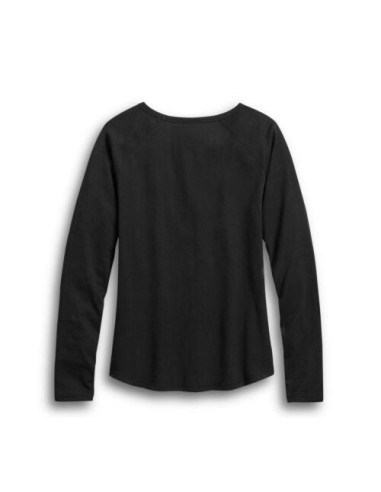 HARLEY-DAVIDSON WOMEN'S 1 STRIPED LONG SLEEVE TEE