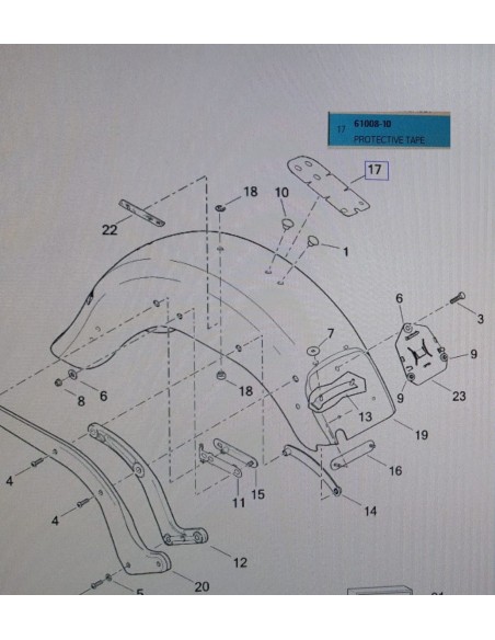 61008-10 ADHESIVO PROTECTOR GUARDABARRO