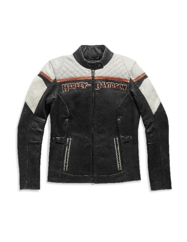 CHAQUETA DE CUERO HARLEY-DAVIDSON  HD TRIPLE VENT MISS ENTHUSIAST II PARA MUJER