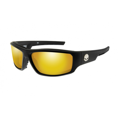 HABFL11  H-D GLASSES BAFFLE Yellow Matte Black Frame