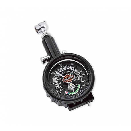 75008-02A Manómetro Harley Davidson compacto con indicador de profundidad de los neumáticos