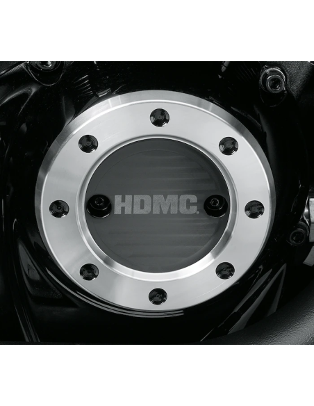 25600145 TAPA DE ENCENDIDO HDMC™ - NEGRO CON MECANIZADO MOTOR MILWAUKEE-EIGHT®