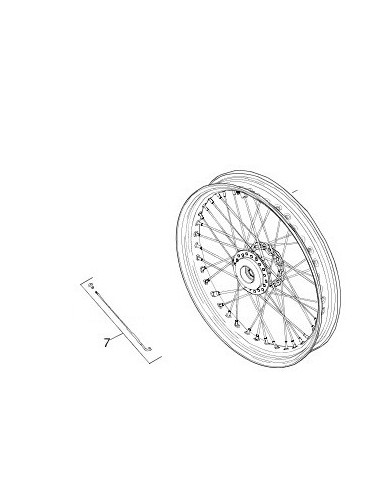 SPOKES AND NIPPLE KIT (21 SHORT) 20 UNITS