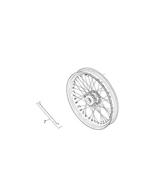 SPOKES AND NIPPLE KIT (21 SHORT) 20 UNITS