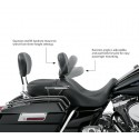 52591-09A Almohadilla respaldo del piloto ajustable Touring Road King