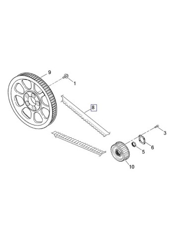 BELT, SECONDARY DRIVE, 131T, 1