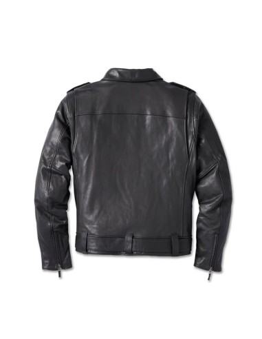 97023-23EM CHAQUETA CUERO HARLEY DAVIDSON CYCLE CHAMP 120 ANIVERSARIO