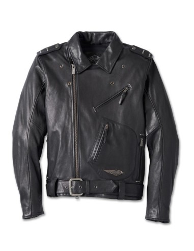 MEN'S 120TH ANNIVERSARY CYCLE CHAMP LEATHER BIKER JACKET