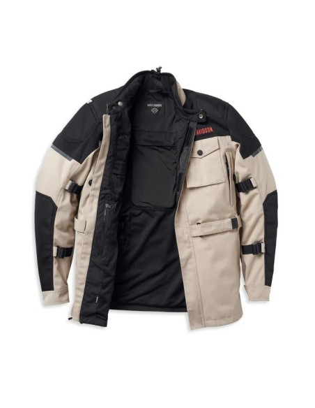 98128-22EM CHAQUETA HARLEY DAVIDSON QUEST TRIPLE VENTILACIÓN SYSTEM