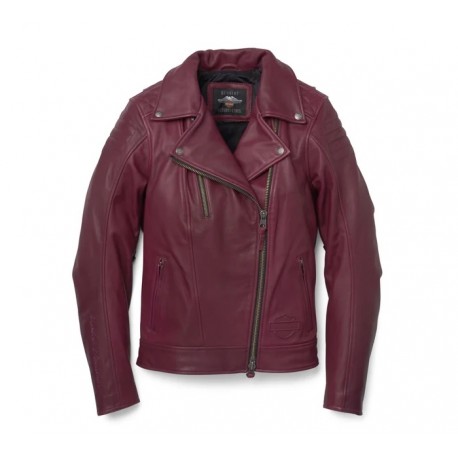 WOMEN'S LEATHER HARLEY DAVIDSON BEZEL JACKET