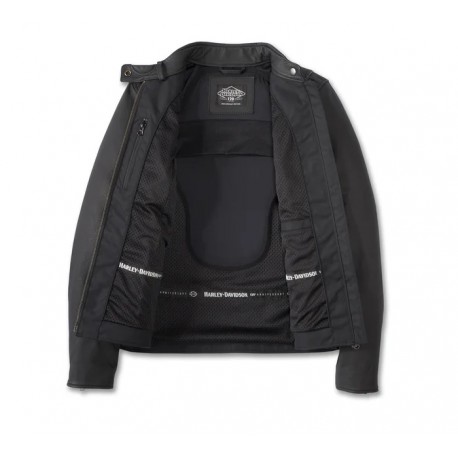 WOMEN'S LEATHER JACKET HARLEY DAVIDSON REVERLY 120 TH ANNIVERSARY