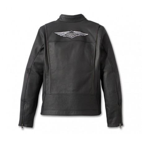 97032-23EW CHAQUETA CUERO HARLEY DAVIDSON PARA MUJER REVERLY 120 TH ANIVERSARIO