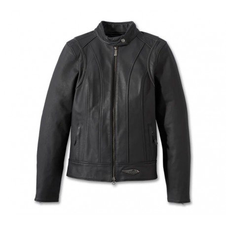 97032-23EW CHAQUETA CUERO HARLEY DAVIDSON PARA MUJER REVERLY 120 TH ANIVERSARIO