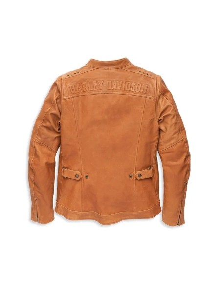 97001-22EW CHAQUETA CUERO MUJER HARLEY DAVIDSON ELECTRA MANDARIN