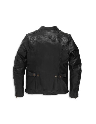97000-22EW CHAQUETA CUERO MUJER HARLEY DAVIDSON ELECTRA MANDARIN