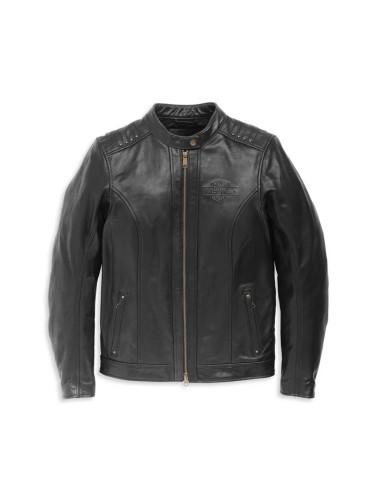 97000-22EW CHAQUETA CUERO MUJER HARLEY DAVIDSON ELECTRA MANDARIN