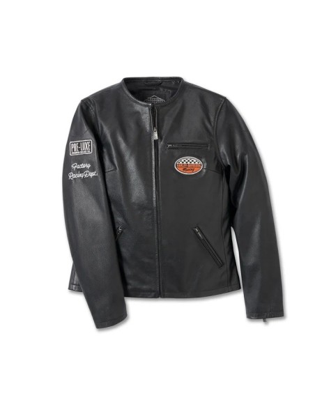 97052-23VW CHAQUETA CUERO MUJER HARLEY DAVIDSON CAFE RACER  120TH ANIVERSARIO