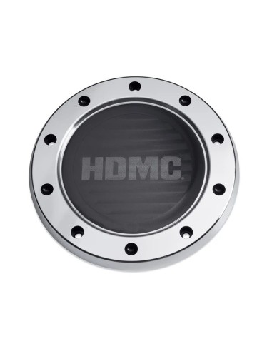 25701086 EMBELLECEDOR DE MOTOR - TAPA DERBY HDMC™ - NEGRO CON MECANIZADO