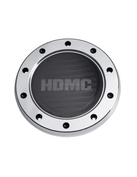 25701086 EMBELLECEDOR DE MOTOR - TAPA DERBY HDMC™ - NEGRO CON MECANIZADO