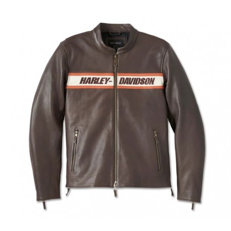 98001-23EM CHAQUETA DE CUERO HARLEY DAVIDSON VICTORY LANE II PARA HOMBRE