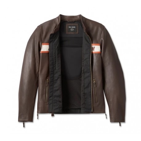98001-23EM CHAQUETA DE CUERO HARLEY DAVIDSON VICTORY LANE II PARA HOMBRE