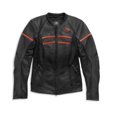 98007-21EW CHAQUETA DE CUERO BRAWLER PARA MUJER HARLEY-DAVIDSON