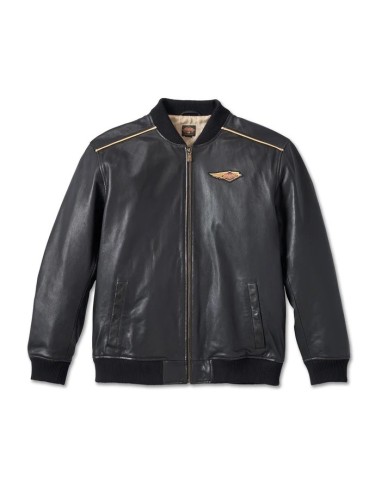 97034-23VM CHAQUETA CUERO HOMBRE HARLEY DAVIDSON 120 TH ANIVERSARIO