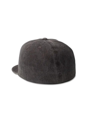 Gorra negra Bar & Shield Washed Fitted