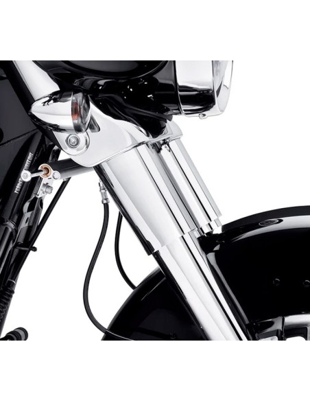 Tapas de las cubiertas superiores de la horquilla cromadas