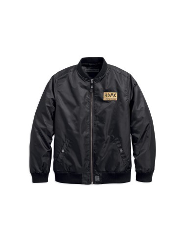 Chaqueta Bomber Harley Davidson negra