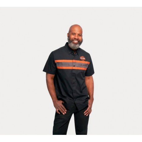 Camisa Harley Davidson Performance Manga Corta Hombre