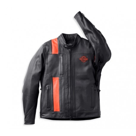 Harley Davidson Men's Hwy-100 Waterproof Leather Jacket