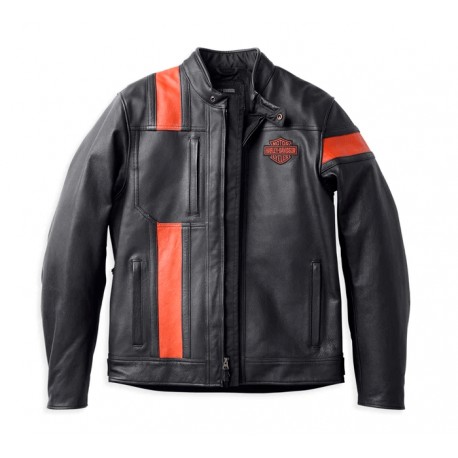 Harley Davidson Chaqueta de Piel Hwy-100 impermeable para hombre