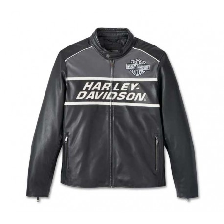 Chaqueta Harley Davidson de piel Factory Team para hombre