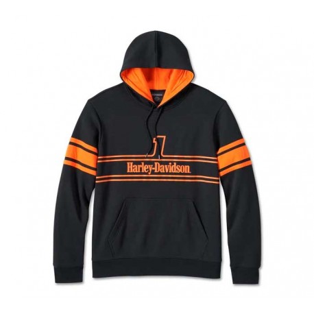 Sudadera Harley Davidson con capucha 1 Racing para hombre - negra