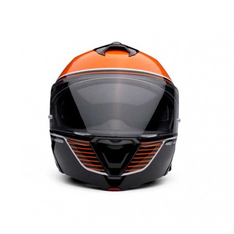 Casco Harley Davidson Modular Capstone Parasol II H31 - Negro y Naranja