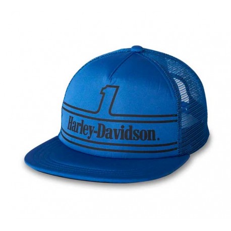 Gorra Harley Davidson Trucker 1 Racing - Azul intenso