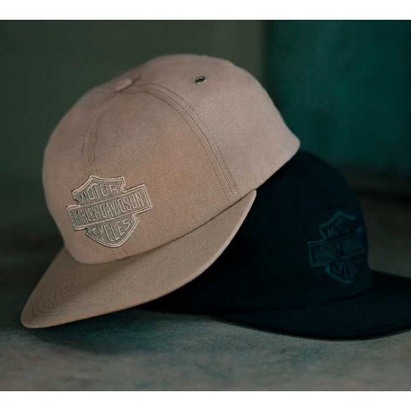 Harley Davidson Bar & Shield Strapback Hat - Black Beauty