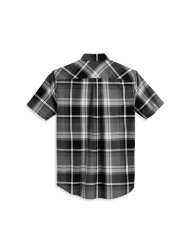Harley Davidson Men's Staple Plaid Shirt - Neutral Plaid