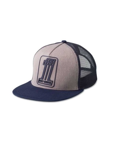 Gorra Harley Davidson snapback con logo 1 - Gris jaspeado